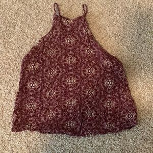 Burgundy Tank Top